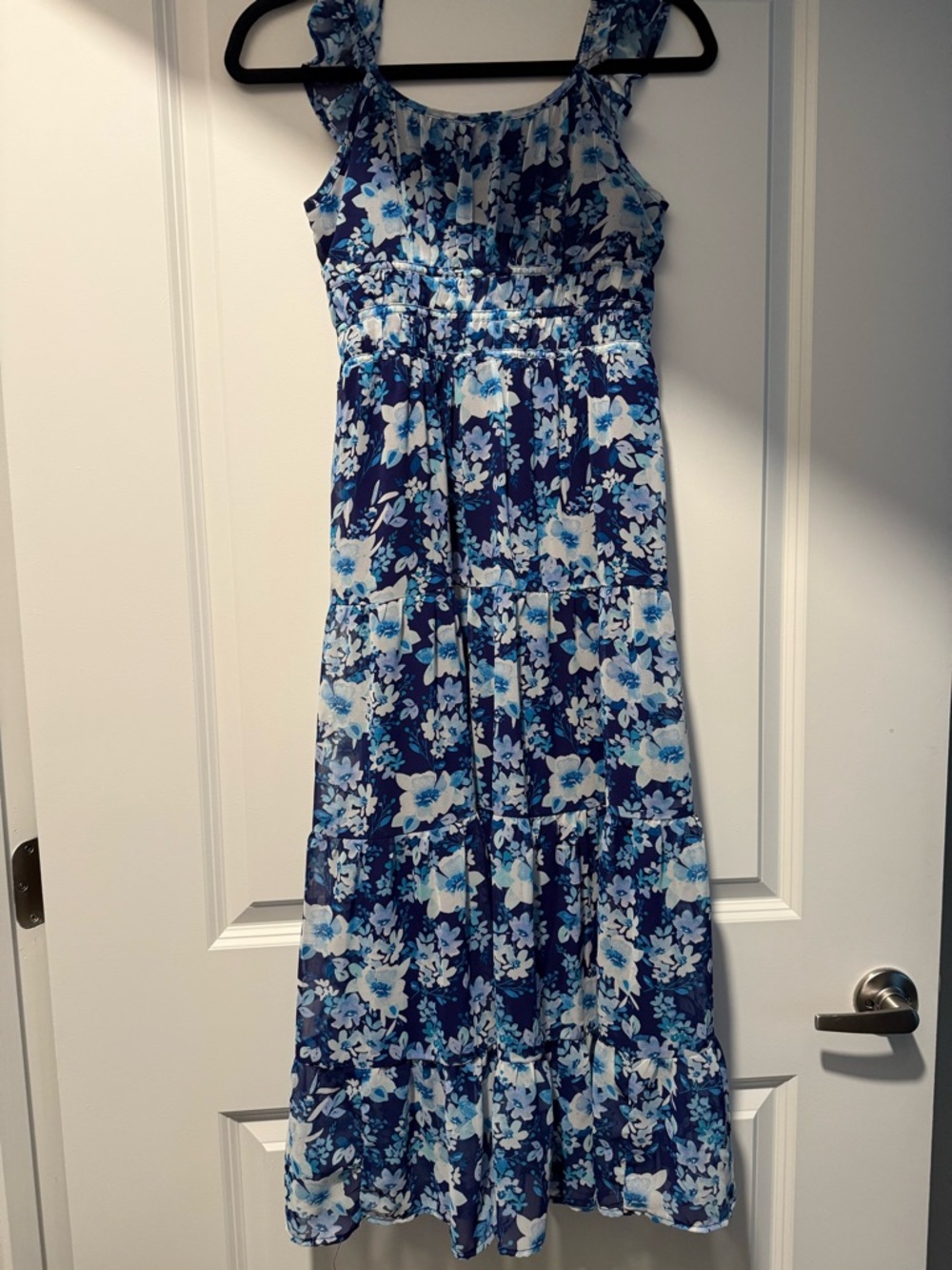 Speechless Kids Navy and Light Blue Floral Swim Shorts